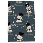 Snowmen Medium Cadeauzakje (Voorkant)
