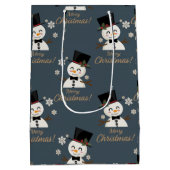 Snowmen Medium Cadeauzakje (Achterkant)