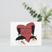 Snowmen Melt Mijn hemden en cadeaus Briefkaart (Staand voorkant)