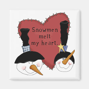 Snowmen Melt Mijn hemden en cadeaus Magneet