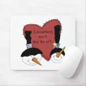 Snowmen Melt Mijn hemden en cadeaus Muismat (Met muis)