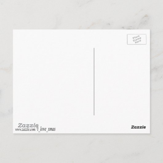 Snowmen met Big Bow-Petten Briefkaart (Achterkant)