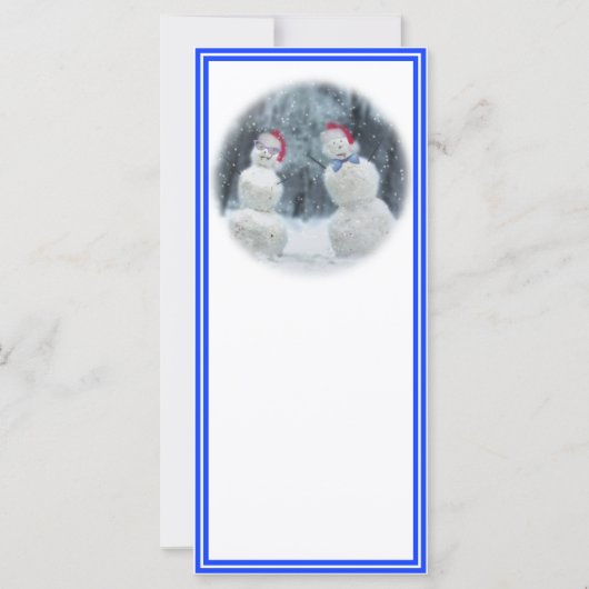 Snowmen met bril en kerstmannetjes (Voorkant)