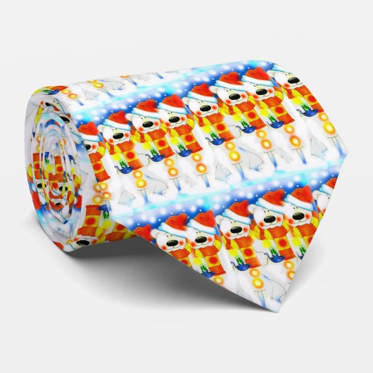 Snowmen met Kerstmis Stropdas (Opgerold)