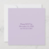 Snowmen met Paarse Petten Scarves Kerstmis Invitat Kaart (Achterkant)