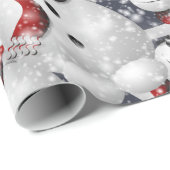 Snowmen met sneeuw cadeaupapier (Rol Hoek)