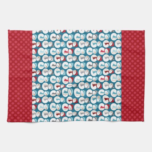 Snowmen Microfiber Kitchen Towel Theedoek (Horizontaal)