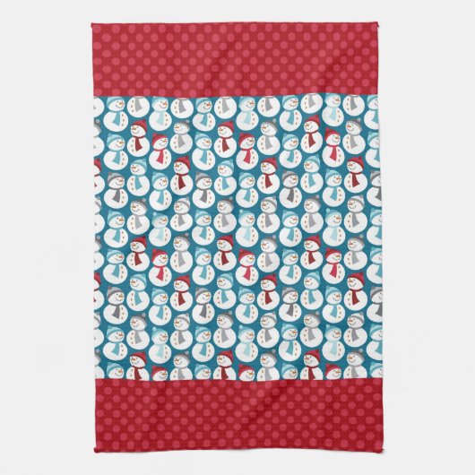 Snowmen Microfiber Kitchen Towel Theedoek (Verticaal)