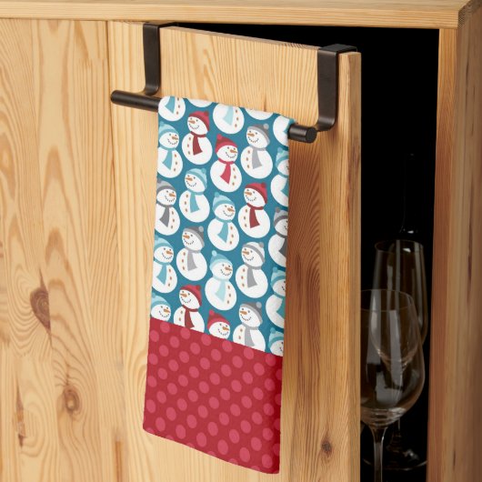 Snowmen Microfiber Kitchen Towel Theedoek (Derde Gevouwen)
