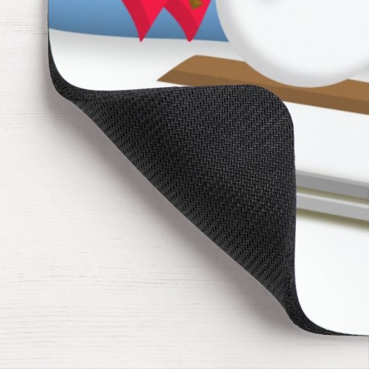 Snowmen Mousepad Muismat (Hoek)
