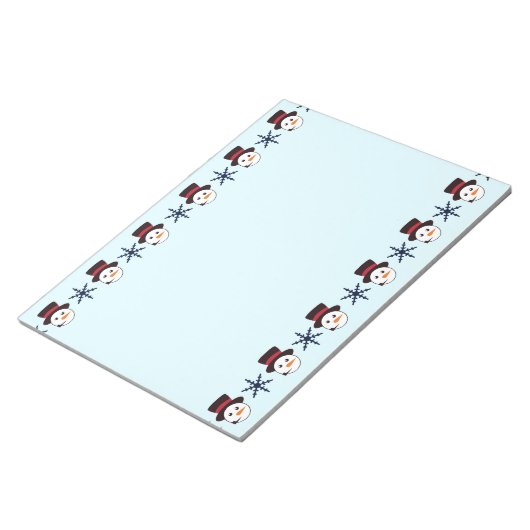 Snowmen Notitieblok (Schuin)
