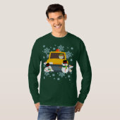 Snowmen omlaag Snowmen Winterplezier T-shirt (Voorkant volledig)