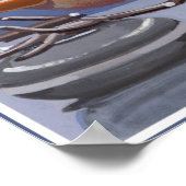 Snowmen op ijs poster (Hoek)