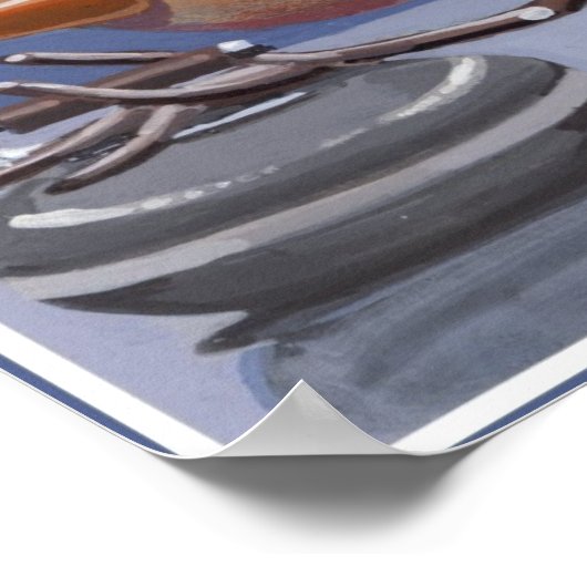 Snowmen op ijs poster (Hoek)