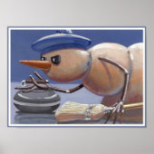 Snowmen op ijs poster (Voorkant)