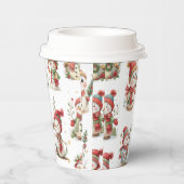 Snowmen Paper cup Papieren Bekers (Rechts)