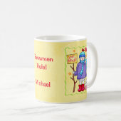 Snowmen Rule Name Persoonlijke Snowman Art Koffiemok (Voorkant rechts)