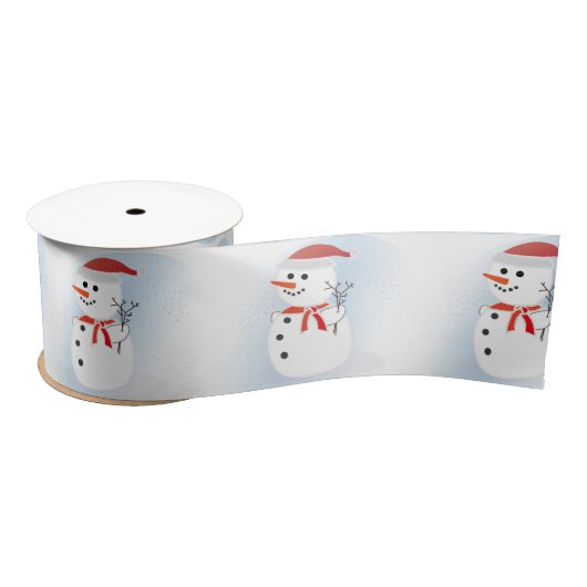 Snowmen Satijnen Lint (Spoel)