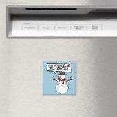 Snowmen Smell Carrots Funny Magnet (Insitu (Vaatwasser))