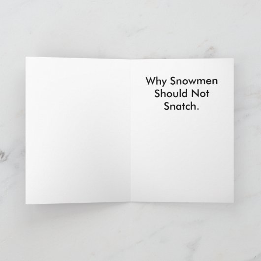Snowmen Snatch Kaart (Binnen)