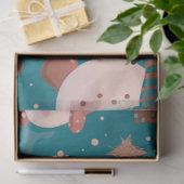 Snowmen Sneeuwvlokken Cadeaus Paarse Grijze Kerst Tissuepapier (Geschenk)