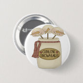 Snowmen Snowiads Ronde Button 5,7 Cm (Voorkant /achterkant)