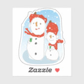 Snowmen Sticker (Vel)