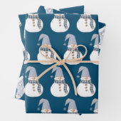 Snowmen, Stockings & Ugly Sweater Kerstmis Inpakpapier Vel (In situ)