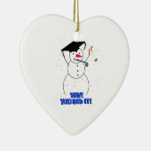 Snowmen studeren - YAY! Je hebt het gedaan! Keramisch Ornament (Rechts)