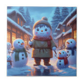 Snowmen Tegeltje (Voorkant)