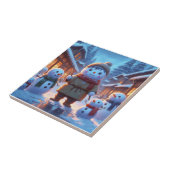 Snowmen Tegeltje (Zijkant)