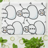 Snowmen Theedoek (Gevouwen)