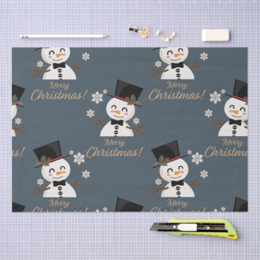 Snowmen Tissuepapier (Craft)
