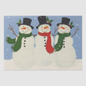 Snowmen Tissuepapier (Voorkant)