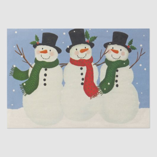 Snowmen Tissuepapier (Voorkant)