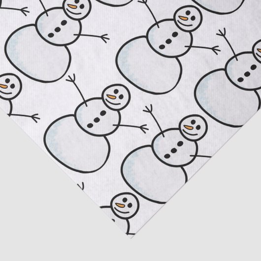 Snowmen Tissuepapier (Detail)