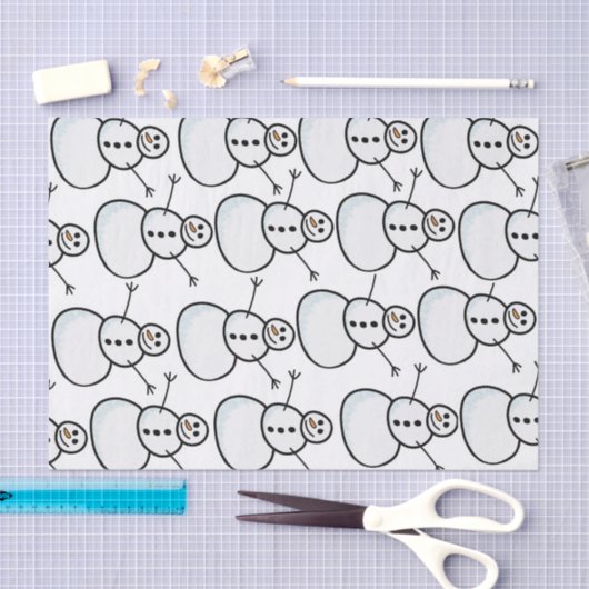 Snowmen Tissuepapier (Craft)