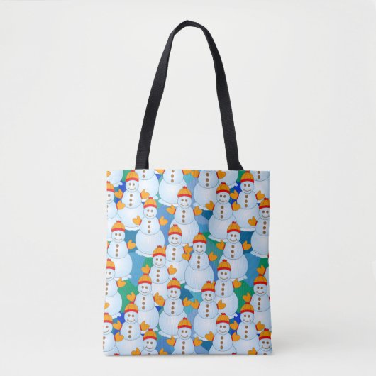 Snowmen Tote Bag (Voorkant)