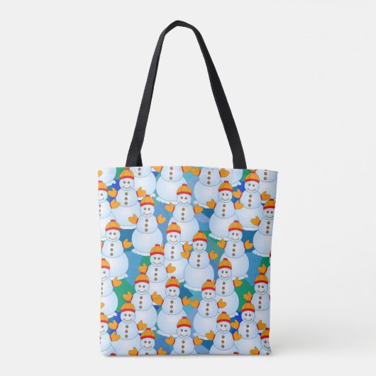 Snowmen Tote Bag (Achterkant)