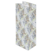 Snowmen Wijn Cadeautas (Achterkant Gekanteld)