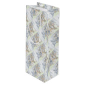 Snowmen Wijn Cadeautas (Voorkant Gekanteld)