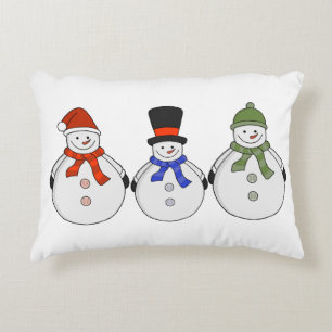 Snowmen Winter is gekomen Accent Kussen