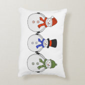 Snowmen Winter is gekomen Accent Kussen (Achterkant (Verticaal))