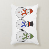 Snowmen Winter is gekomen Accent Kussen (Voorkant(Verticaal))