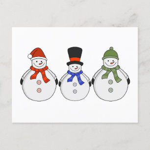 Snowmen Winter is gekomen Briefkaart