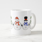 Snowmen Winter is gekomen Grote Koffiekop (Voorkant rechts)