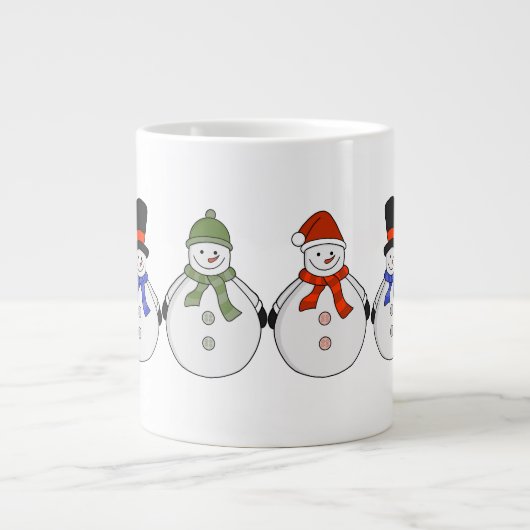 Snowmen Winter is gekomen Grote Koffiekop (Voorkant)