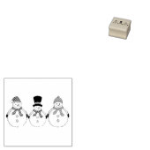 Snowmen Winter is gekomen Rubberstempel (Gestempeld)