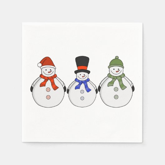 Snowmen Winter is gekomen Servet (Voorkant)