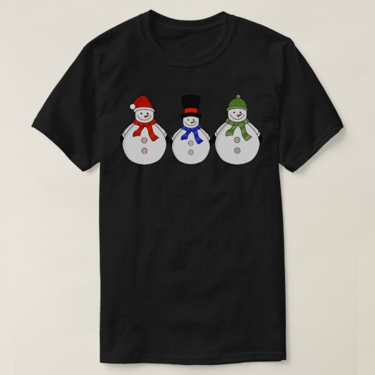 Snowmen Winter is gekomen T-shirt (Design voorkant)